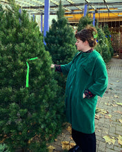Load image into Gallery viewer, 50s Green Velour Evening Coat