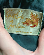 Load image into Gallery viewer, 50s Green Velour Evening Coat