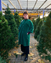 Load image into Gallery viewer, 50s Green Velour Evening Coat