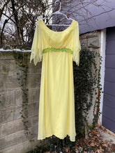 Load image into Gallery viewer, 1970s Yellow Dress
