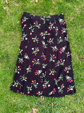 Load image into Gallery viewer, 90s Black Floral Skirt
